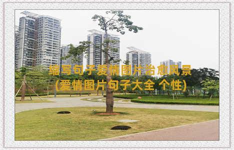 缩写句子爱情图片治愈风景(爱情图片句子大全 个性)